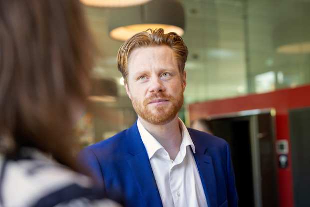 Billede af medarbejder til leverandørmøde Billede af medarbejder til leverandørmøde